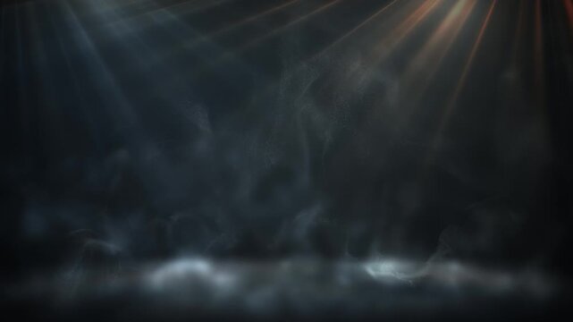 Dramatic Stage Spotlight Beams Motion Background