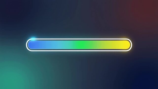 Gradient Progress Loading Bar Animation