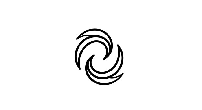 Black Camera Lens Icon Symbol.