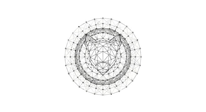 Detailed Circular Grid Pattern Design.