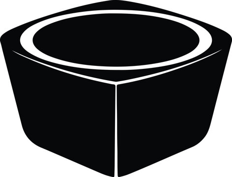 Silhouette vector abstract geometric shape object design