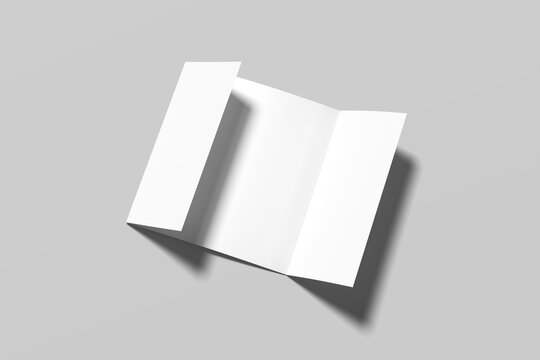 Gate Fold Brochure Blank Mockup
