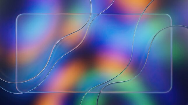 Vibrant Abstract Light Trails and Color Swirls.