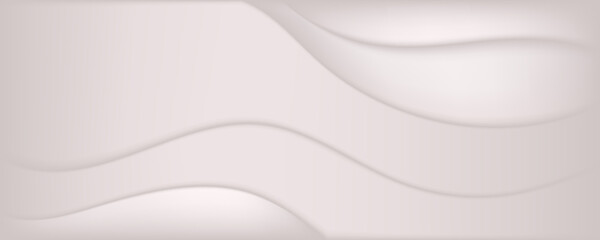Obraz premium Abstract beige silk wave smooth luxury layer vector background
