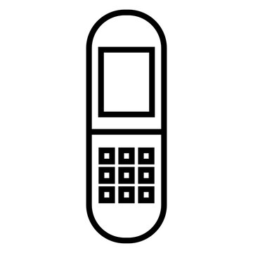 Telephone icon vector. Office telephone Illustration sign. Landline telephone symbol. Call logo.