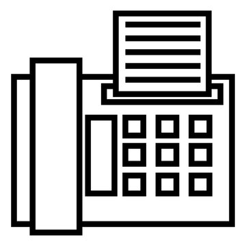 Telephone icon vector. Office telephone Illustration sign. Landline telephone symbol. Call logo.