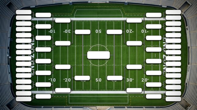 American football stadium bracket chart for football world cup tournament