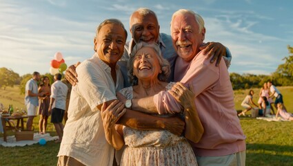 Fototapeta premium Happy Senior Friends