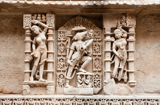 bas relief on the wall