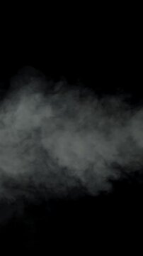 Smoke on a black background. Filmed on a high-speed camera at 1000 fps. High quality FullHD footage