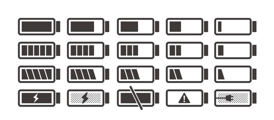 充電や電池のベクターイラスト素材 © ニワトコ