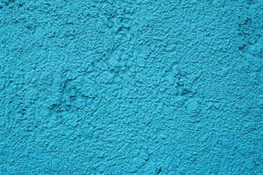 blue color plastered wall texture background