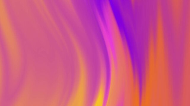 Flowing wave abstract orange purple gradient video background animation