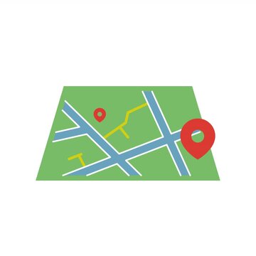 GPS Tracking Concept Animation, Location Indicator, and location icon animation. GPS icon animation on transparent background. Navigation Map and Location Pins. 