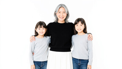 Obraz premium a portrait of three people