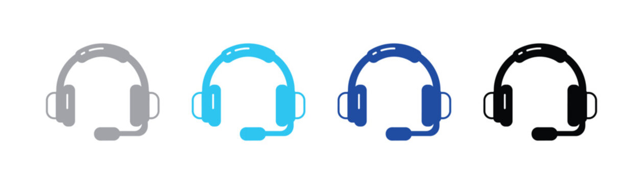 Blue gaming headset with microphone headphones equipment wireless cancelling technology accessory electronics communication headband connection adjustable comfortable