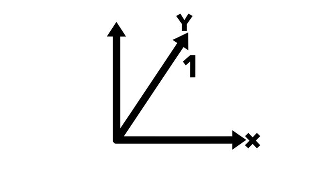 Cartesian coordinate system, graph with x and y axes, math background