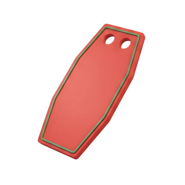 Red and Green Coffin Shaped Pool Float