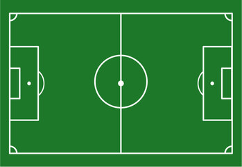 soccer field with soccer ball © peace