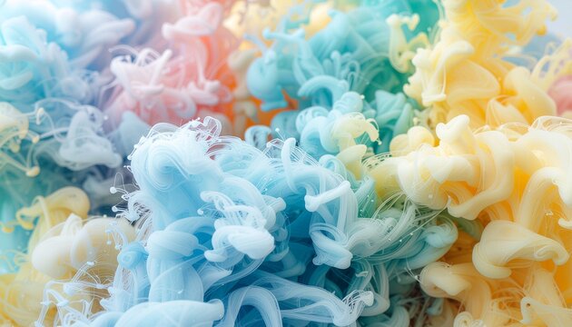 Abstract Vertical Video Footage of Overexposed Soft Pastel Watercolor Wash Background with Blurred Paint Strokes and Dreamy Ethereal Texture in Lig...