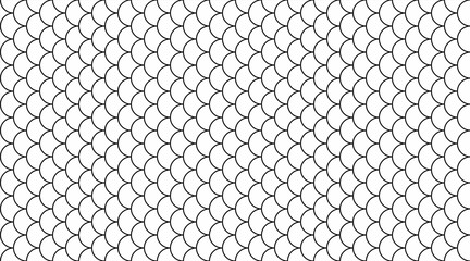 Abstract seamless pattern of overlapping semicircles, creating a fish scale effect.  Ideal for backgrounds, textures, or design elements. © Olena