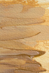 Fototapeta premium Elegant abstract acrylic background in warm beige and sandy earth tones with expressive brush strokes and natural texture. Perfect for luxury branding, modern design, boho aesthetics and web backgroun