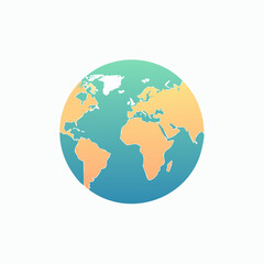 Obraz premium Stylized Globe Illustration