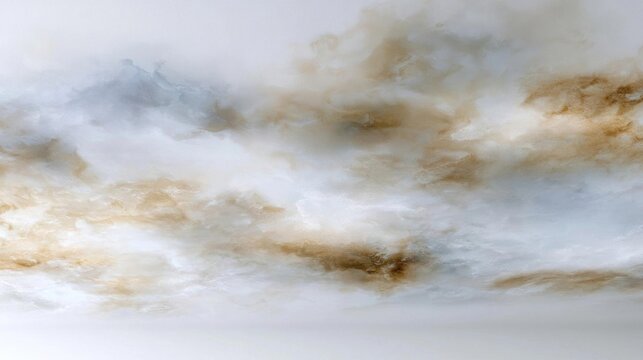 Digital art piece that appears to be a photograph of a cloudy sky. the sky is filled with white, fluffy clouds that are scattered across the entire frame.