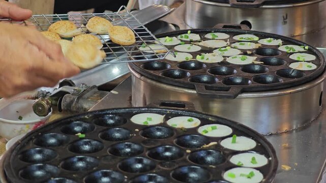 Thai coconut pudding or pancake.