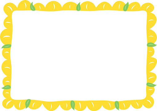 Sunflower Ractangle Frame School Landscape Border Board Summer