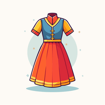 Traditional Dress Illustration