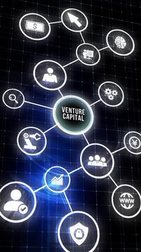 Venture capital. Investor capital.Business, Technology, Internet and network concept.