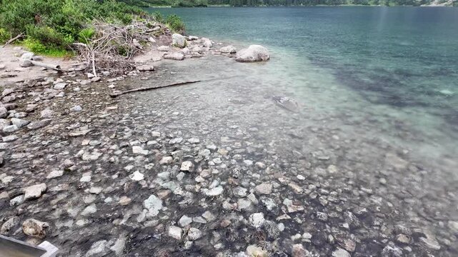 Peaceful Rain Atmosphere at Morskie Oko Lake