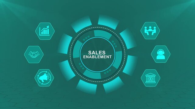 Sales Enablement Technology Interface with Smart Revenue Dashboard for Business Performance and Customer Strategy