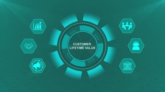Customer Lifetime Value Technology Interface with Smart Revenue Dashboard for Retention Strategy and Business Growth