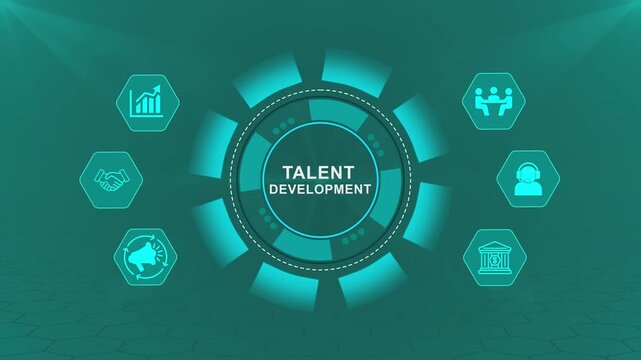 Talent Development Technology Interface with Smart Workforce Dashboard for Employee Growth and Leadership Training