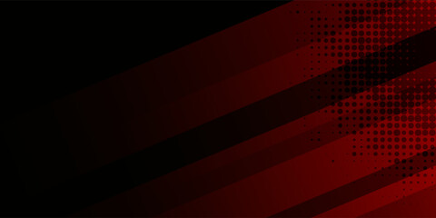 Abstract dark red gradient background with diagonal lines and a scratch effect. Dynamic dotted halftone texture for sports banner, poster, and greeting card © Ubay