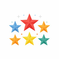 Obraz premium Colorful Stars Collection