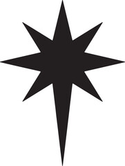 Obraz premium Black starburst shape isolated on Transparent Background