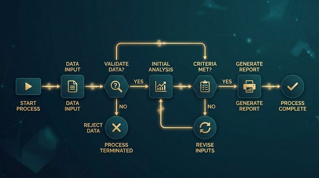 Business Process Diagram with Flowchart showcasing the importance of workflows 