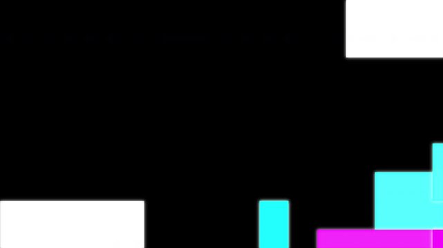 Striking white digital glitch screen with datamosh blocks, dynamic 2D corrupted pixel distortion and static noise. Isolated against a solid black backdrop