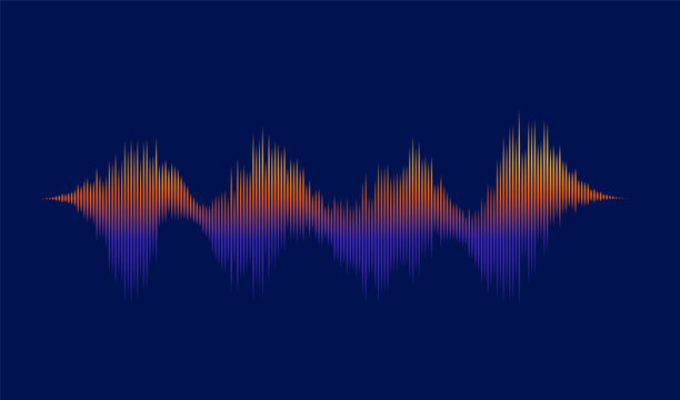 Sound noise level for wave science recording and music soundwave audio. Circle decibel glowing for rhythm background vector and equalizer abstract digital. Sound graphic line for wave voice.