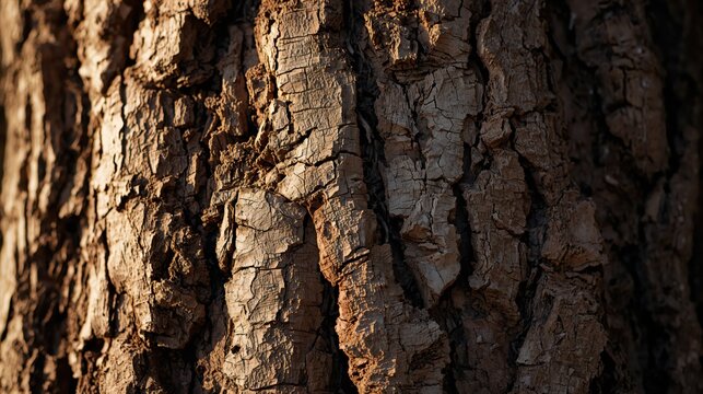 Ancient tree bark texture showing rough pattern