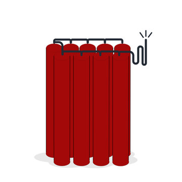 vector illustration of Dynamite