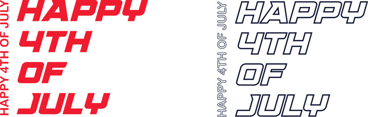 Happy 4th of july greeting card designs © sultanaavector