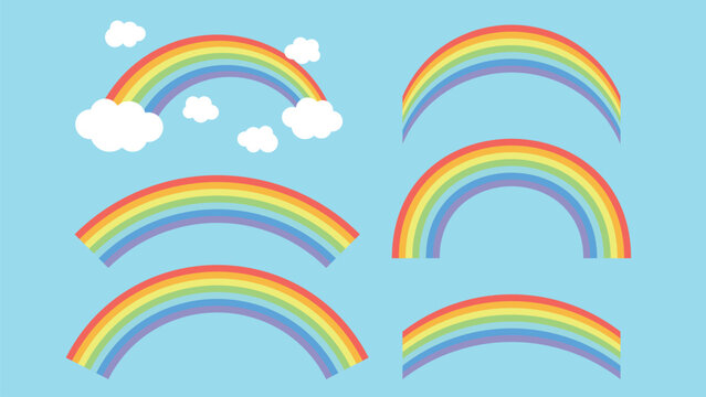 rainbow and clouds