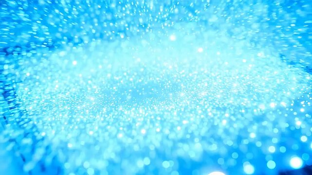Glowing Particle Flow in Smartphone Screen