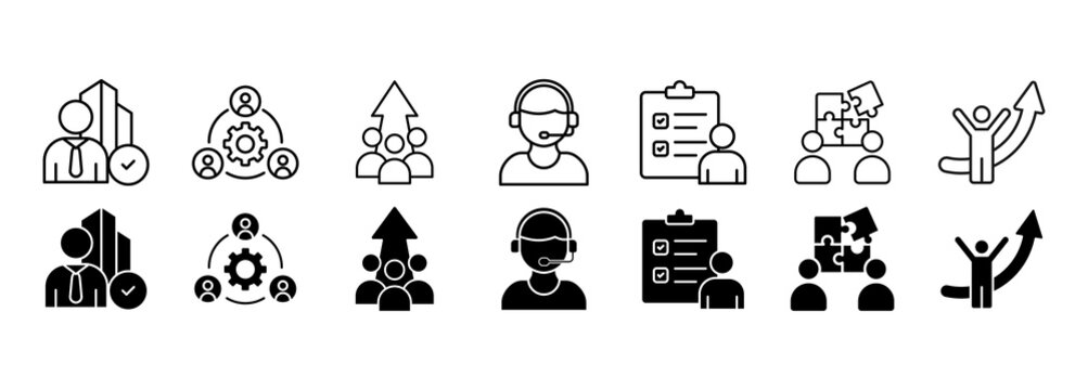 Trainee icon set. program and apprenticeship Vector Illustration Concept