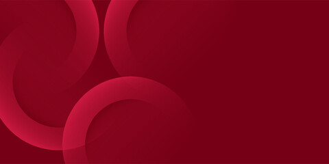 Obraz premium Dark red luxury circular abstract pattern. 3d circle lines ring. Deluxe design. Minimal modern dynamic illustration. Love invitation