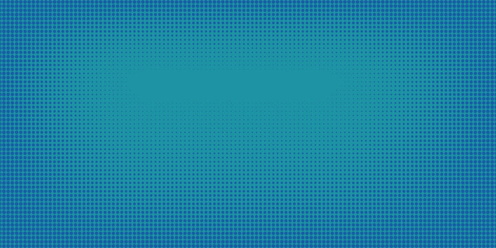 Transparent blue color halftone vector gradient staggered dots pattern white background. Modern abtsract dots isolated. Vector illustration